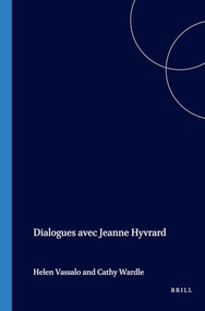 Dialogues avec Jeanne Hyvrard (French Edition) by Helen Vassallo, Cathy Wardle, 9789042020740