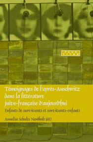 Témoignages de l'après-Auschwitz dans la littérature juive-française d'aujourd'hui (Enfants de survivants et survivants-enfants) (French Edition) by Annelies Schulte Nordholt, 9789042025127