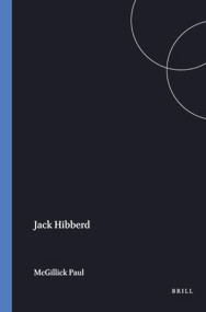 Jack Hibberd by Paul McGillick, 9789051830033