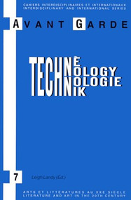 Avant-Garde and Technology by Leigh Landy, Antje von Graevenitz, 9789051832860