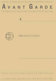 Avant Garde No. 0: Presentation by Fernand Drijkoningen, Klaus Beekman, 9789062038404