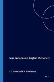 Sahu-Indonesian-English Dictionary by Leontine Visser, 9789067652223