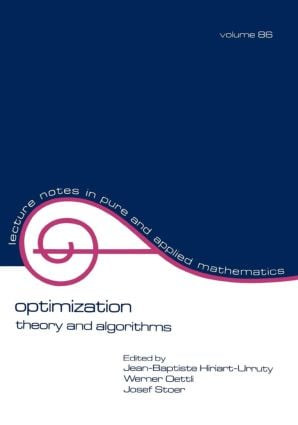 Optimization (Theory and Algorithms) by Hiriart-UrrUty, 9780824770198