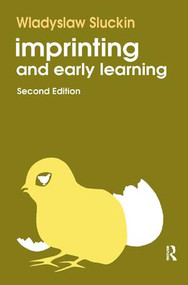Imprinting and Early Learning by Wladyslaw Sluckin, 9781138525832