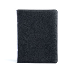 CSB Pastor's Bible, Verse-by-Verse Edition, Holman Handcrafted Collection, Black Premium Goatskin by CSB Bibles by Holman, 9781087774343