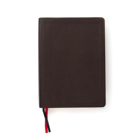 CSB Study Bible, Brown Genuine Leather, Indexed (Faithful and True) by CSB Bibles by Holman, 9781433648083