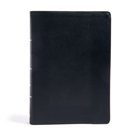 KJV Super Giant Print Reference Bible, Black Genuine Leather, Indexed by Holman Bible Publishers, 9781535954587