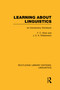 Learning about Linguistics by F.C. Stork, J.D.A. Widdowson, 9780415715805