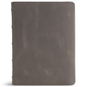 CSB Single-Column Wide-Margin Bible, Holman Handcrafted Collection, Marbled Slate Premium Calfskin by CSB Bibles by Holman, 9798384546061