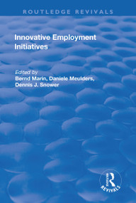 Innovative Employment Initiatives by Bernd Marin, 9781138630147
