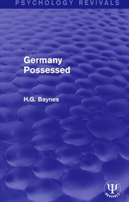 Germany Possessed by H.G. Baynes, 9781138694521