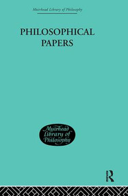 Philosophical Papers by George Edward Moore, 9780415295512