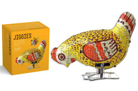 Let's Fly the Coop Jiggie Puzzle 54 Piece (Toy Chicken Die-Cut 54-Piece Jigsaw) by Spumoni Studio, 9781423670148