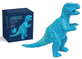 You're Dino-mite Jiggie Puzzle 44 Piece (Blue Dinosaur Die-Cut 44-Piece Jigsaw) by Spumoni Studio, 9781423670179