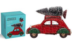 I'll Be Home for Christmas Jiggie Puzzle 54 Piece (Vintage Car Die-Cut 54-Piece Jigsaw) by Spumoni Studio, 9781423670254