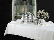 Communion Element Cover - White Linen by Broadman Church Supplies Staff, 9780805470802