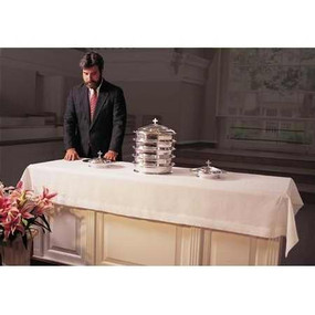 Communion Table Cover: White Linen by Broadman Church Supplies Staff, 9780805470819