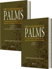 CRC World Dictionary of Palms (Common Names, Scientific Names, Eponyms, Synonyms, and Etymology (2 Volume Set)) by Umberto Quattrocchi, 9781498782791