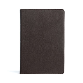 KJV Large Print Thinline Bible, Holman Handcrafted Collection, Brown Premium Goatskin by Holman Bible Publishers, 9781087722184