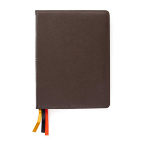 CSB Verse-by-Verse Reference Bible, Holman Handcrafted Collection, Brown Premium Goatskin by CSB Bibles by Holman, 9781087752327