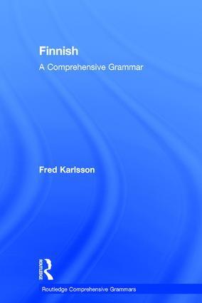Finnish (A Comprehensive Grammar) by Fred Karlsson, 9781138821033