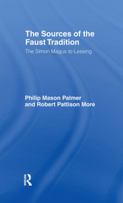 Sources of the Faust Trad Cb by Robert P. More, Philip M. Palmer, 9780714620756