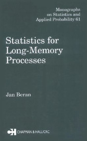 Statistics for Long-Memory Processes by Jan Beran, 9780412049019