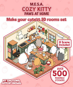 Cozy Kitty Paws at Home: Mini Sticker Series (Over 500 Reusable Stickers) by M.E.S.A., 9781918775150