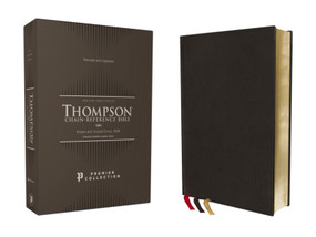 NKJV, Thompson Chain-Reference Bible, Premium Goatskin Leather, Black, Premier Collection, Black Letter, Art Gilded Edges, Comfort Print by Dr.  Frank Charles Thompson, Zondervan, 9780310459477