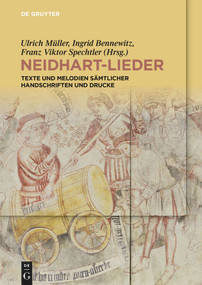 Neidhart-Lieder (Texte und Melodien sämtlicher Handschriften und Drucke) (German Edition) by Ulrich Müller, Ingrid Bennewitz, Franz Viktor Spechtler, Annemarie Eder, Ute Evers, Elke Huber, Sirikit Podroschko, Margarete Springeth, Eva-Maria Weinhäupl, Ruth Weichselbaumer, 9783110191363