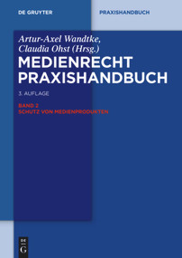 Schutz von Medienprodukten (German Edition) by Ilja Czernik, Ole Jani, Michael Kauert, Claire Dietz, Jan Ehrhardt, Florian Hensel, Wolfgang Maaßen, Volker Kitz, Sebastian Schunke, 9783110313932