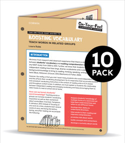 BUNDLE: Robb: The On-Your-Feet Guide to Boosting Vocabulary: 10 Pack by Laura Robb, 9781544382814