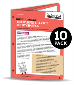 BUNDLE: Lent: The On-Your-Feet Guide to Disciplinary Literacy in Math: 10 Pack by ReLeah Cossett Lent, Marsha McCracken Voigt, 9781544386263