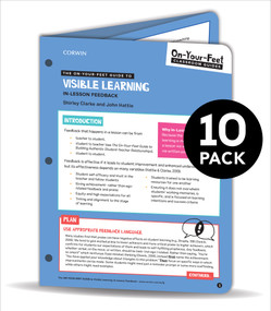 BUNDLE: Clarke: The On-Your-Feet Guide to Visible Learning: In-Lesson Feedback: 10 Pack by Shirley Clarke, John Allan Hattie, 9781544395227