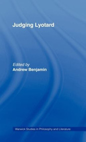 Judging Lyotard by Andrew Benjamin, 9780415052566