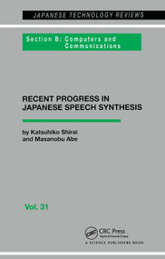 Japanese Speech Synthesis by Jeffry H. Shirai, 9789056990954