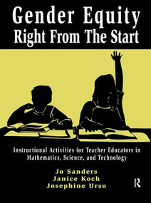 Gender Equity Right From the Start by Jo Sanders, Janice Koch, Josephine Urso, 9781138428782