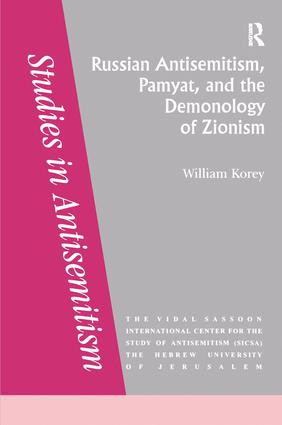 Russian Antisemitism Pamyat/De by Corey, 9781138179776