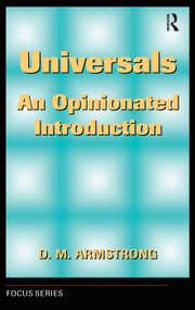 Universals (An Opinionated Introduction) by D. M. Armstrong, 9780367320447