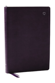 NET Bible, Large Print Thinline with Cross References, Purple Leathersoft, Comfort Print by Thomas Nelson, 9781400334902