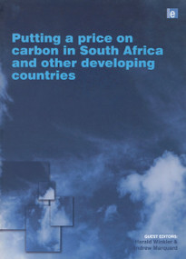 Putting a Price on Carbon in South Africa and Other Developing Countries by Harald Winkler, Andrew Marquard, 9781849712439