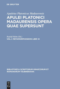 Metamorphoseon libri XI (Latin Edition) by Apuleius Platonicus Madaurensis, Rudolf Helm, 9783598710551
