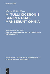 Oratio pro P. Sulla. Oratio pro Archia poeta (Latin Edition) by Marcus Tullius Cicero, Helmut Kasten, Peter Reis, 9783598711893