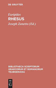Rhesus (Bilingual Edition) by Euripides, Joseph Zanetto, 9783598713378
