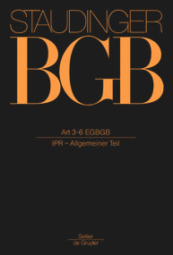 Art 3-6 ((Internationales Privatrecht - Allgemeiner Teil)) (German Edition) by Winfried Bausback, Rainer Hausmann, Markus Voltz, Dieter Henrich, 9783805911511