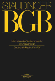 Internationales Verfahrensrecht in Ehesachen Band 2 ((Deutsches Recht: FamFG)) (German Edition) by Ulrich Spellenberg, Dieter Henrich, 9783805911948