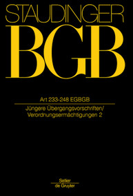 Art 233-248 ((Jüngere Übergangsvorschriften / Verordnungsermächtigungen)) (German Edition) by Heinrich Dörner, Florian Jacoby, Sebastian Martens, et al., Heinrich Dörner, 9783805912006