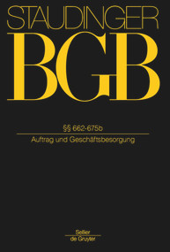 §§ 662-675b ((Auftrag und Geschäftsbesorgung)) (German Edition) by Sebastian Omlor, Michael Martinek, Volker Rieble, 9783805912310