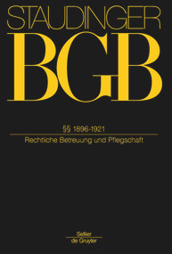 §§ 1896-1921 ((Rechtliche Betreuung und Pflegschaft)) (German Edition) by Werner Bienwald, Michael Coester, 9783805912396