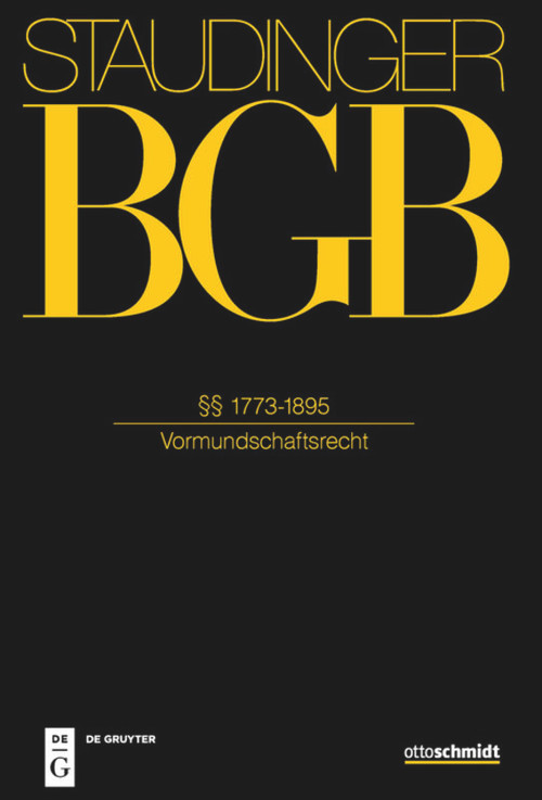 §§ 1773-1895 ((Vormundschaftsrecht)) (German Edition) by Barbara Veit, Werner Bienwald, Michael Coester LL.M., 9783805912778